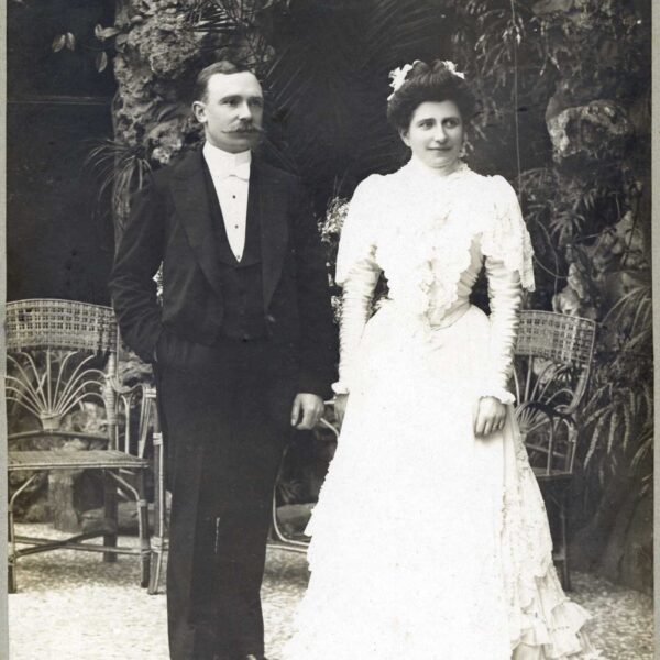 Photographie de mariage d’Emma Hubinet avec Achille Boulanger