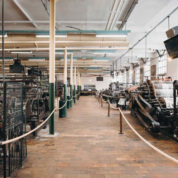 Vue actuelle du parc machines du Musée du Textile et de la Vie Sociale