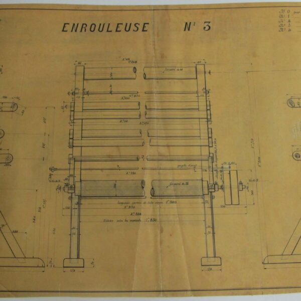 Plan d’une enrouleuse