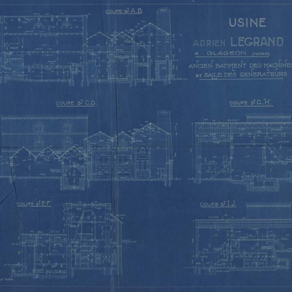 Plan de l’ancien bâtiment des machines et de la salle des générateurs
