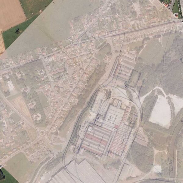 Plan de l’emprise de la Glacerie de Boussois